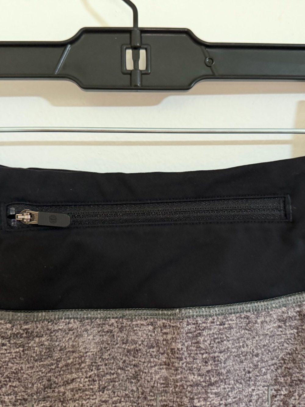 lululemon athletica Black Waistband with Gray Marled Body Shorts - Picture 3 of 4